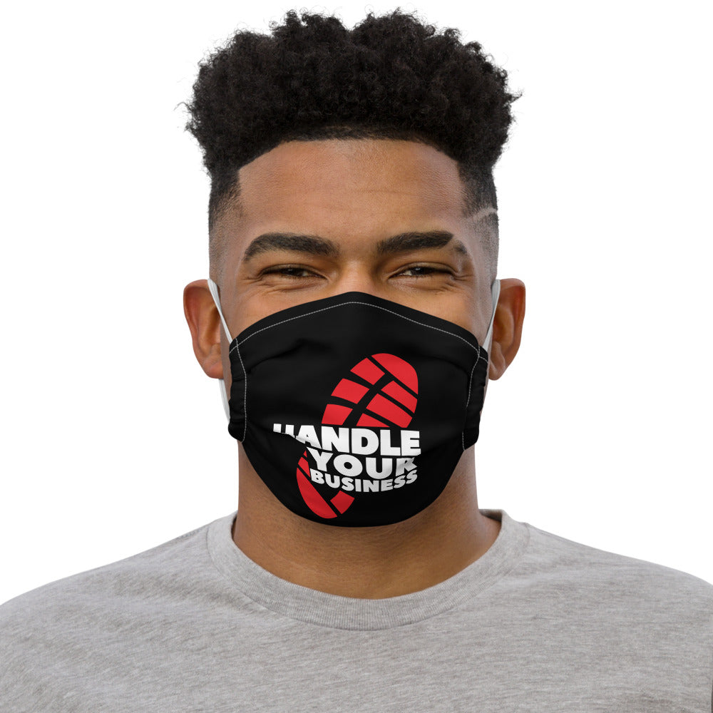 Handle Your Business Black Face mask
