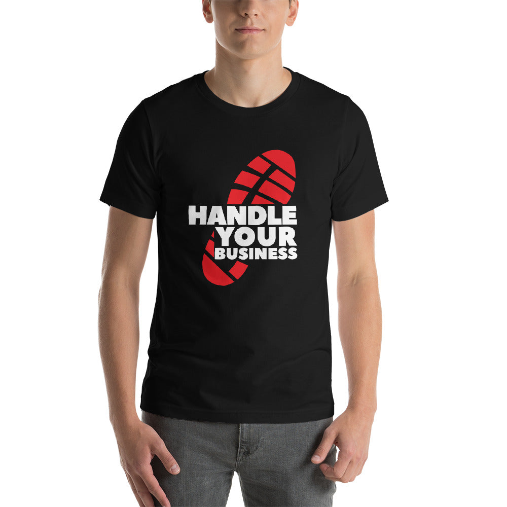 Handle Your Business Logo- Men’s Apparel Short-Sleeve T-Shirt