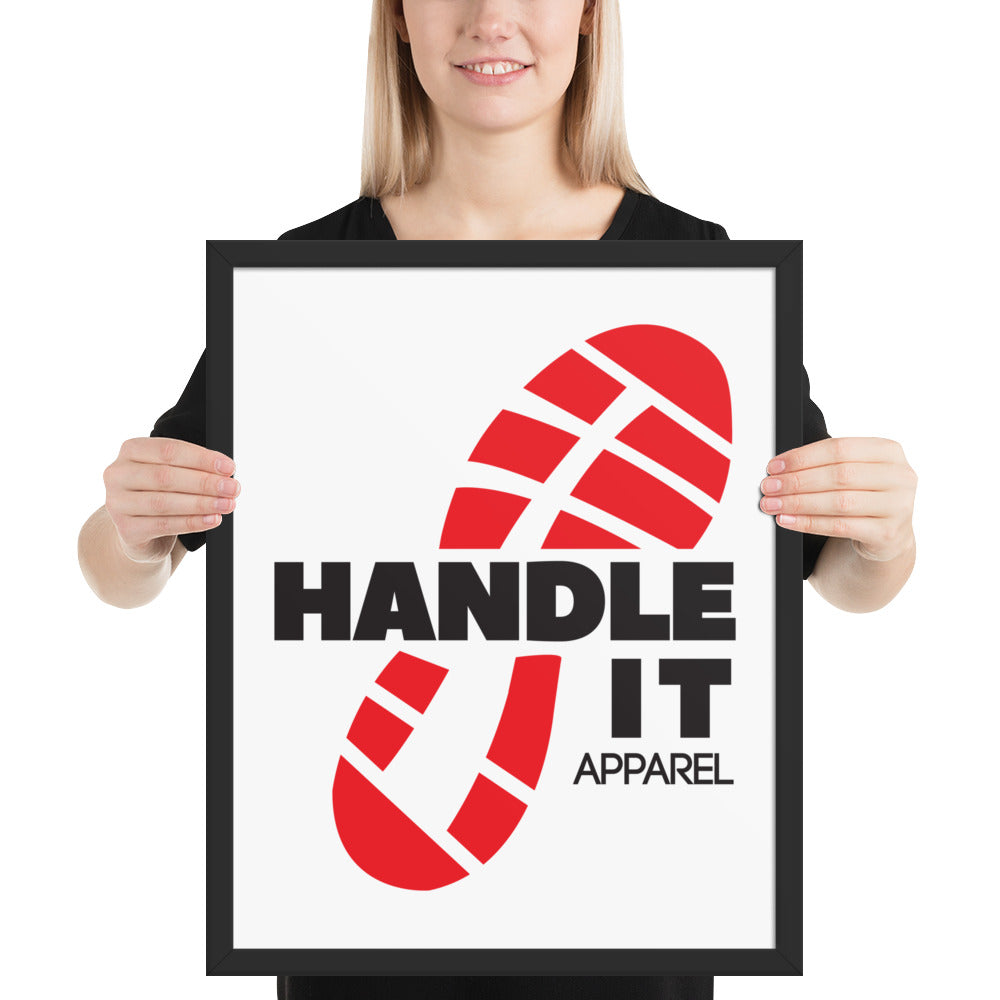 Handle It Apparel Logo- Framed poster