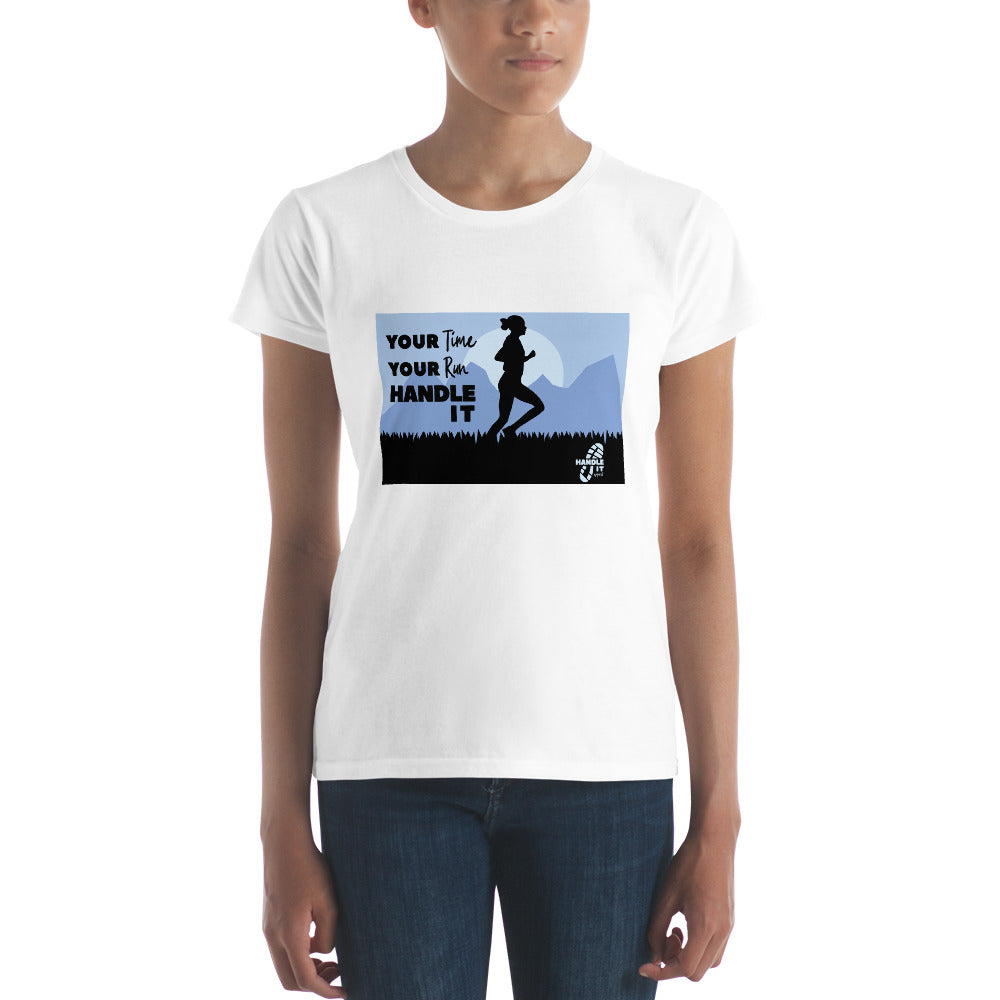Handle It-  Evening Runner Women's Apparel short sleeve t-shirt