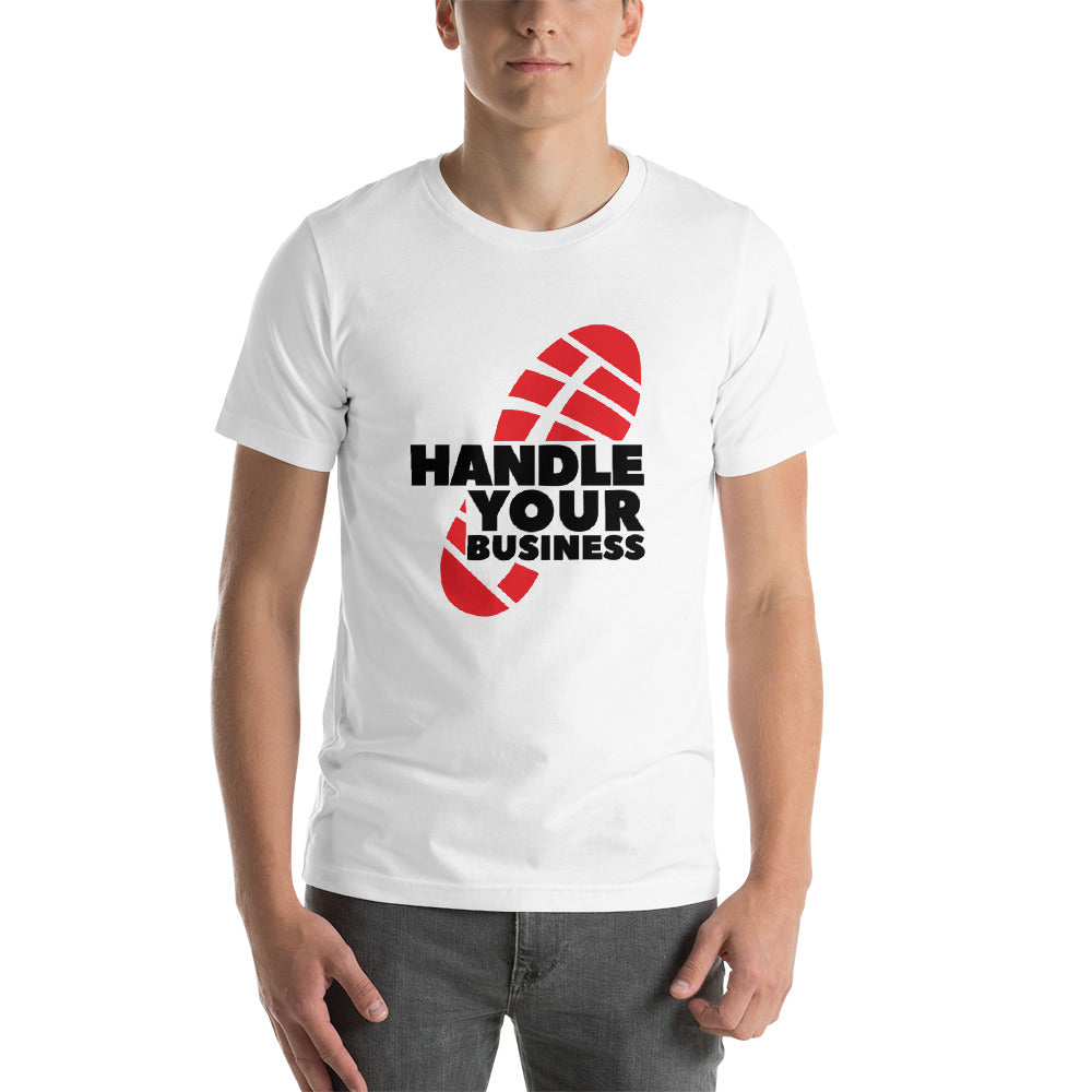 Handle Your Business Logo- Men’s Apparel Short-Sleeve T-Shirt